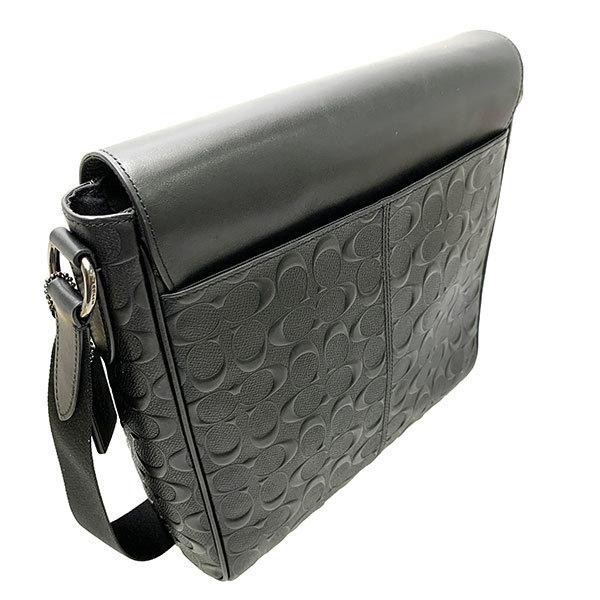 COACH コーチ　ヒューストン マップバッグ シグネチャーショルダーバック　黒 4006_qbbk_1.jpg