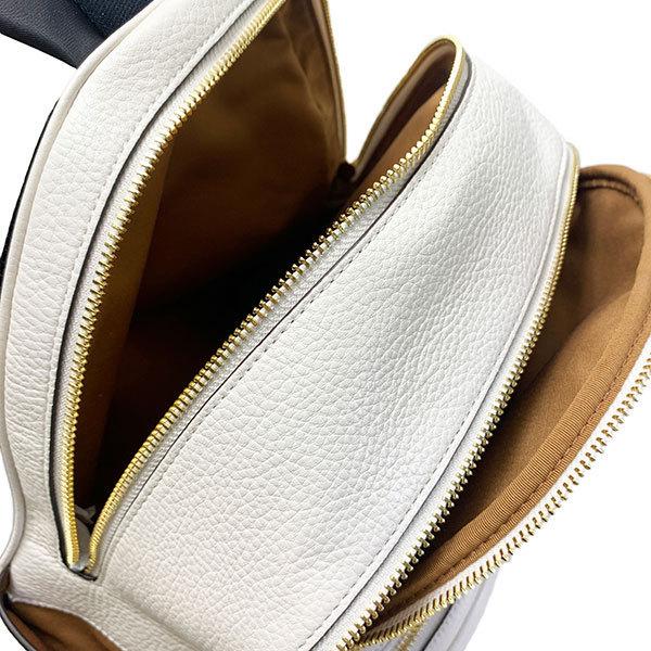 極美品✨COACH コーチ リュック レザー カブセ 巾着 ロゴ型押し 大容量 COACH コーチ バッグ メンズ リュック レザー レーサー バック