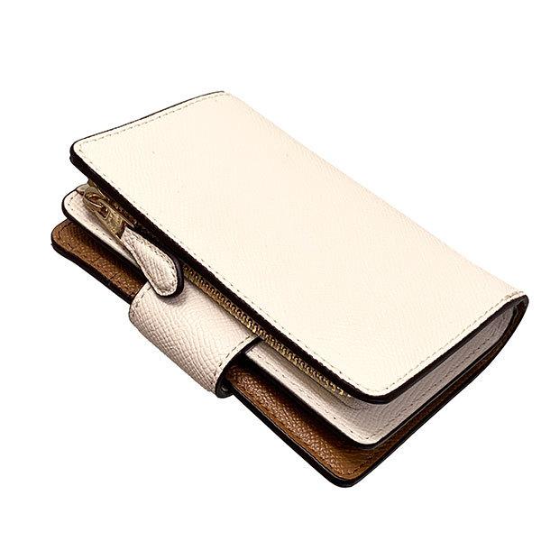 コーチ 財布 レディース COACH 折り財布 クロスグレイン レザー