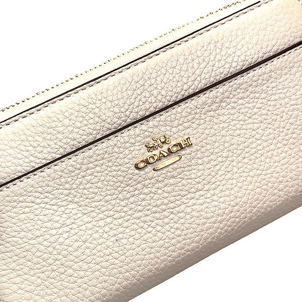 コーチ 財布 レディース COACH 長財布 レザー ストラップ アコーディオン ジップ ウォレット 6643 IMCHK チョーク 送料無料｜purely｜05