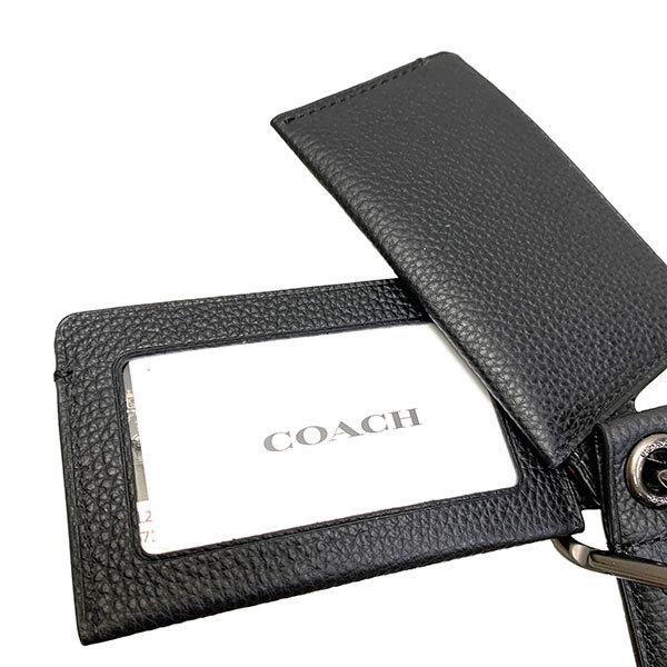 COACH（コーチ） 国内発送 メンズ カードケース レザー ランヤード ID