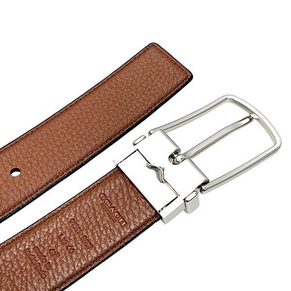 COACH（コーチ） 国内発送 ベルト メンズ レザー スキニー バックル