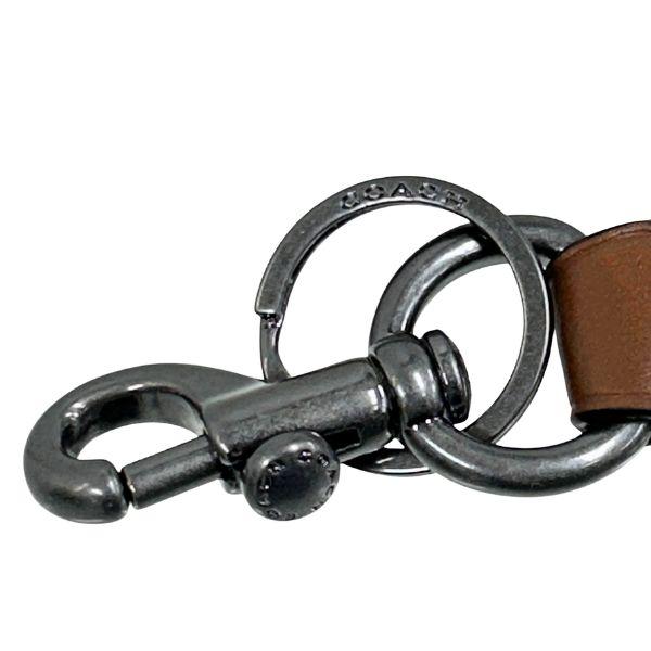 【新品未使用】コーチ ラージ キーホルダー チャーム チャコール シグネチャー COACH（コーチ） 国内発送 バッグチャーム メンズ レディース