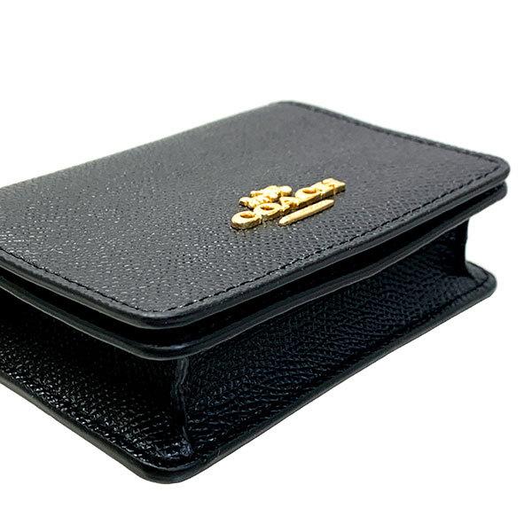 COACH 新品未使用 チェーン付き ミニウォレット COACH（コーチ） 財布 シグネチャー 型押し チェーン ミニ ウォレット