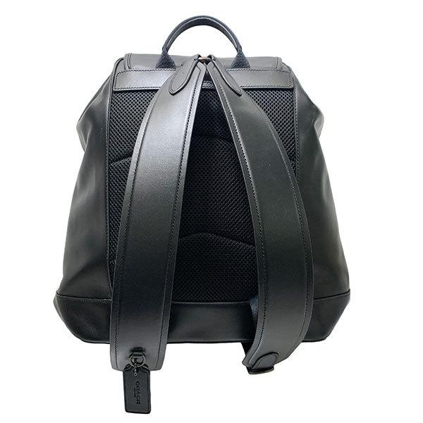 人気コーチ1265 リュック黒ブラックA4収納可バックパックレザー