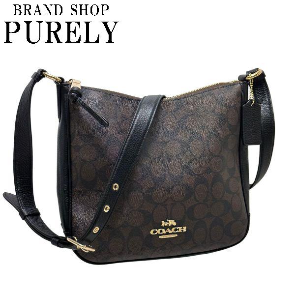 送料無料 コーチ バッグ レディース 全品ポイント5倍 Coach ショルダーバッグ シグネチャー エリー ファイル バッグ C1649 Imaa8 ブラウン ブラック C1649 Imaa8 Purely Shop 通販 Yahoo ショッピング