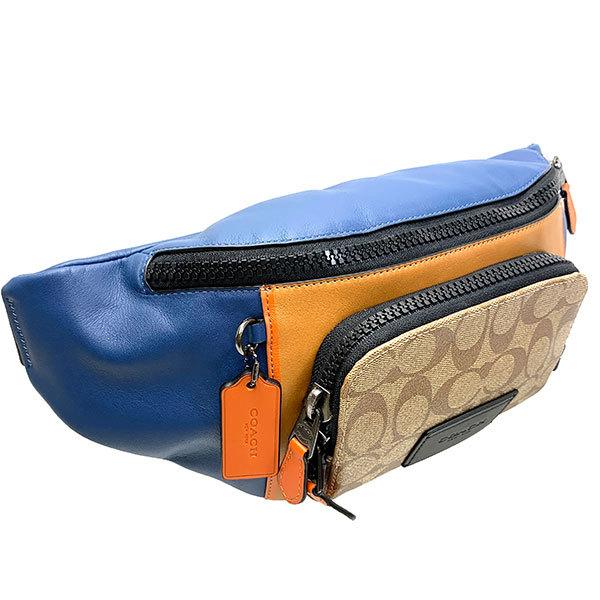 【極美品】COACH トラック ベルト バッグ カラーブロック キルティング 公式】コーチアウトレット | トラック ベルト バッグ・カラーブロック