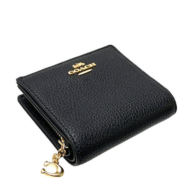 COACH（コーチ） 二つ折り財布 レディース 財布 ペブル レザー