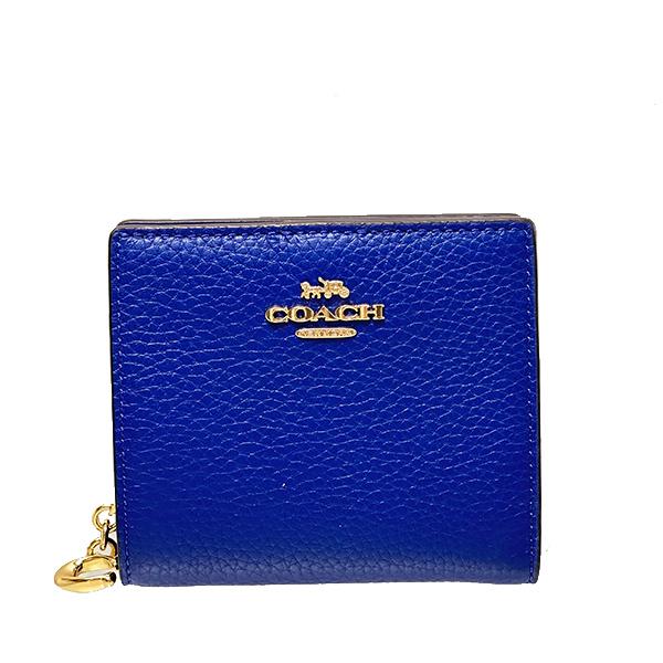COACH ペブル 無地 折り財布 小物