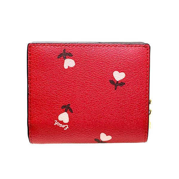 極美品✨COACH コーチ　二つ折り財布　ハート　花　レッド　C2868 楽天市場】コーチ COACH 財布 レディース 二つ折り財布 花 ハート