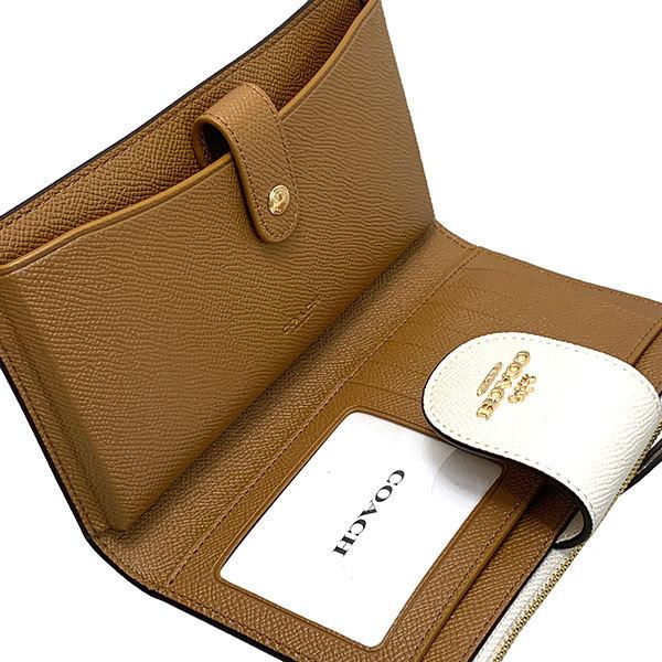 コーチ 財布 レディース 全品ポイント2倍 Coach 折り財布 クロスグレイン レザー テック ウォレット C2869 Imchk チョーク C2869 Imchk Purely Shop 通販 Yahoo ショッピング