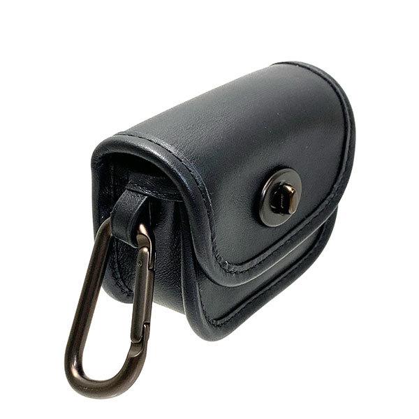 【美品】COACH コーチ キーホルダー チャーム ミニポーチ レザー ブラック COACH（コーチ） 国内発送 キーホルダー レディース ポーチ レザー