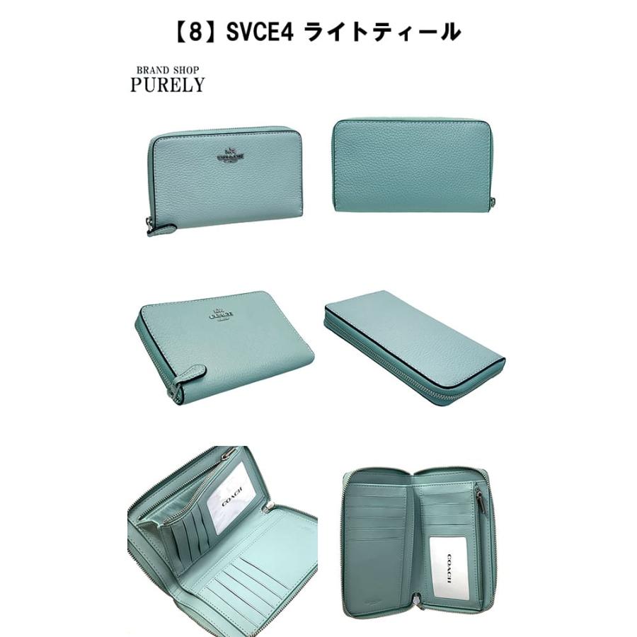 【新品・未使用】コーチ COACH 長財布 レディース C4124 折り財布 COACH 国内発送 コーチ 財布 レディース 折り財布 ペブルド