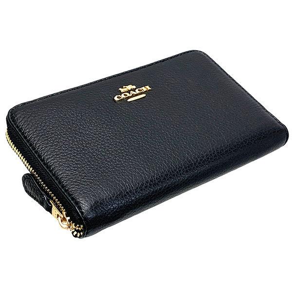 【新品】コーチ COACH 財布 レディース 4124-imblk COACH（コーチ） 国内発送 財布 レディース 折り財布 ペブルド レザー