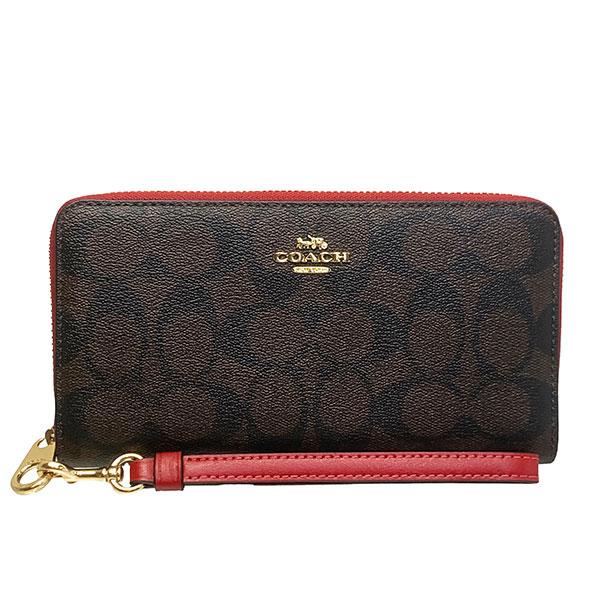 新品 COACH シグネチャー ラウンドファスナー ブラウン 長財布 C4452 COACH 【中古】COACH ラウンドファスナー長財布 シグネチャー