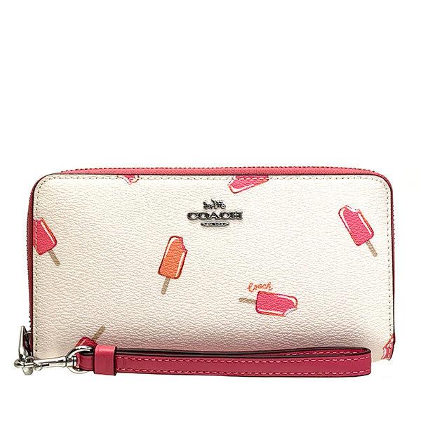 コーチ 財布 レディース COACH 長財布 ポプシクル プリント ロング 