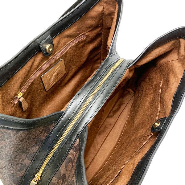 COACH / コーチ ◆クリスティ シグネチャー ショルダーバッグ ベージュ×ブラウン C6831 【バッグ/バック/BAG/鞄/カバン】 ブランド【中古】 [0220555655] COACH - COACH / コーチ ◇クリスティ シグネチャー ショルダーバッグ