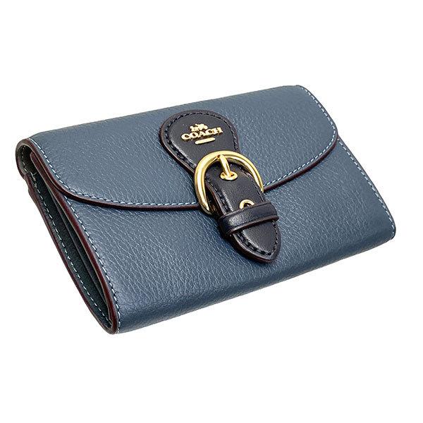 コーチ 財布 レディース COACH 折り財布 カラーブロック レザー クリオ