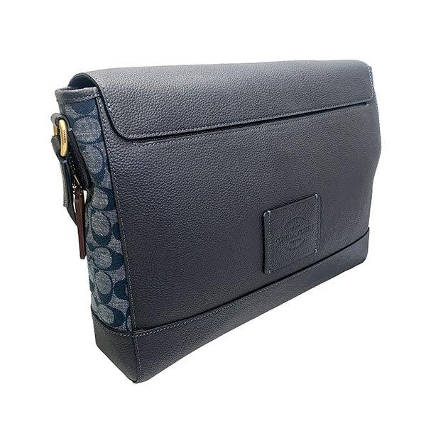 COACH コーチ バッグ メンズ ショルダーバッグ デニム シャンブレー  