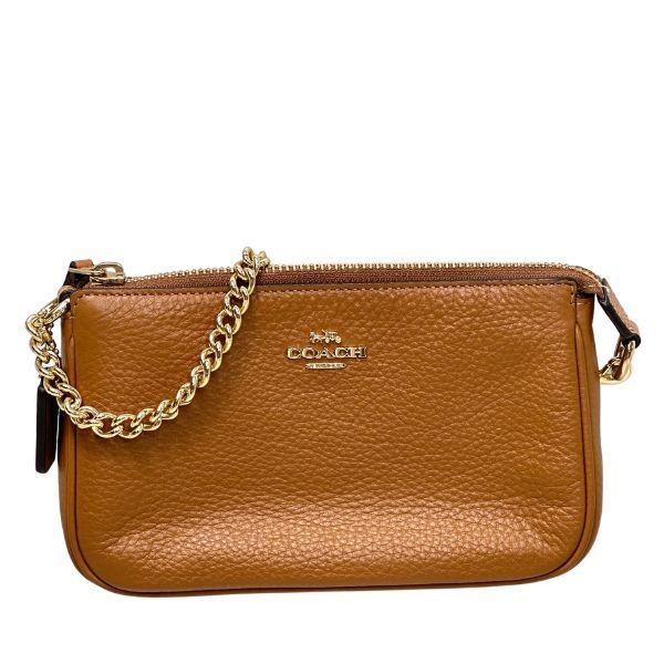 COACH（コーチ） 国内発送 バッグ レディース ポーチ レザー チェーン 