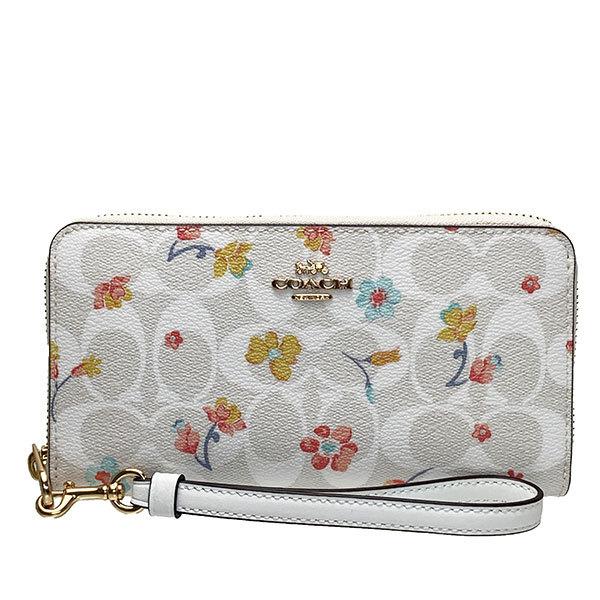 COACH コーチ　長財布　C8695 フローラル　ホワイト　新品未使用 COACH（コーチ） 国内発送 財布 レディース 折り財布 ミスティカル
