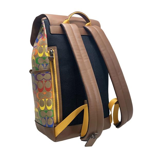 COACH バックパック リュック レインボー シグネチャー