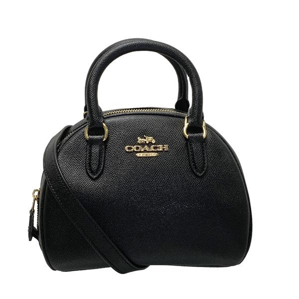 COACH シドニー サッチェル ショルダーバッグ クロスグレイン レザー