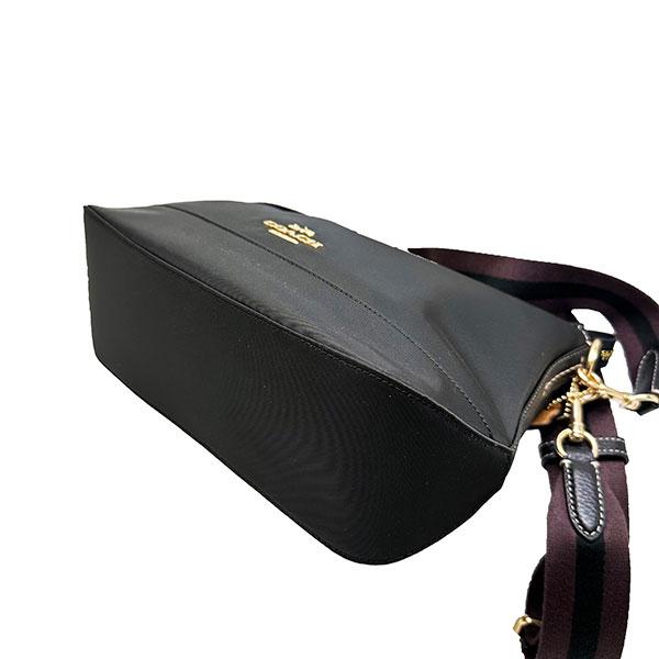 COACH(コーチ) ショルダーバッグ エリス ショルダー バッグ CA205 黒×ダークブラウン レザー COACH（コーチ） 国内発送 バッグ レディース ショルダーバッグ