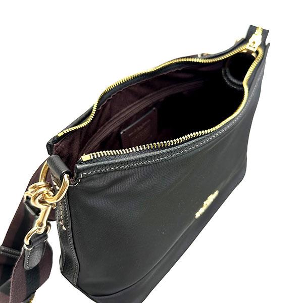 COACH(コーチ) ショルダーバッグ エリス ショルダー バッグ CA205 黒×ダークブラウン レザー 公式】コーチアウトレット | エリス ショルダー バッグ
