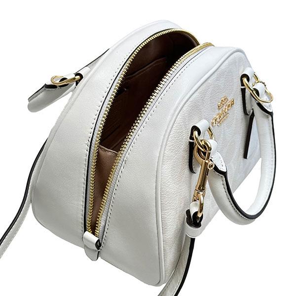 COACH シドニー サッチェルショルダーバッグ 2way ホワイト レザー COACH 国内発送 コーチ バッグ レディース ショルダーバッグ