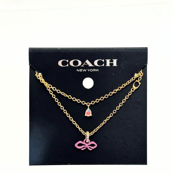 【COACH】コーチ ミニ ボウ レイヤード ネックレス COACH 国内発送 コーチ アクセサリー レディース 小物 ミニ ボウ