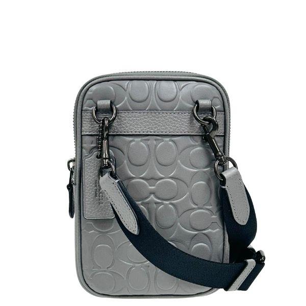 良品 COACH ショルダーバッグ ショルダーバッグ グレー シグネチャー COACH（コーチ） 国内発送 バッグ メンズ ショルダーバッグ