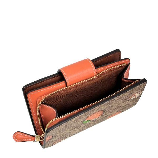 コーチ　財布　　アウトレット　新品 コーチ アウトレット 二つ折り財布 レディース シグネチャー