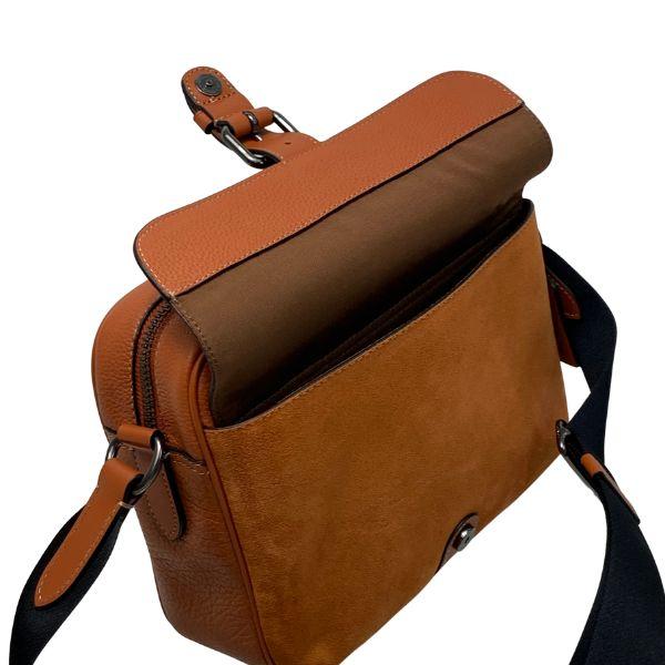COACH メンズ ショルダーバッグ メッセンジャーバッグ レザーxスエード COACH（コーチ） 国内発送 バッグ メンズ ショルダーバッグ レザー