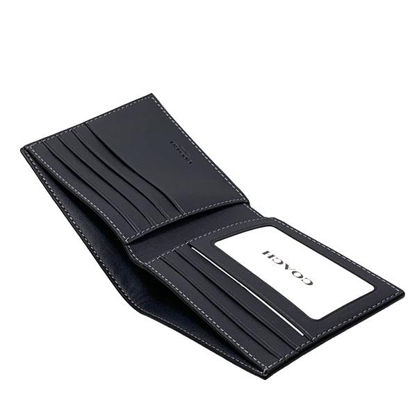 COACH 国内発送 コーチ 財布 メンズ 折り財布 シグネチャー ID