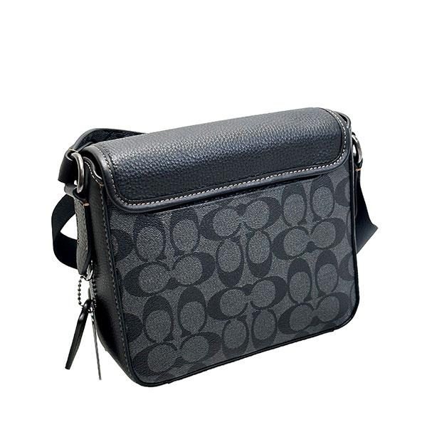 COACH コーチ シグネチャー マネークリップ レザー 革 ブラック メンズ COACH 国内発送 コーチ バッグ メンズ ショルダーバッグ
