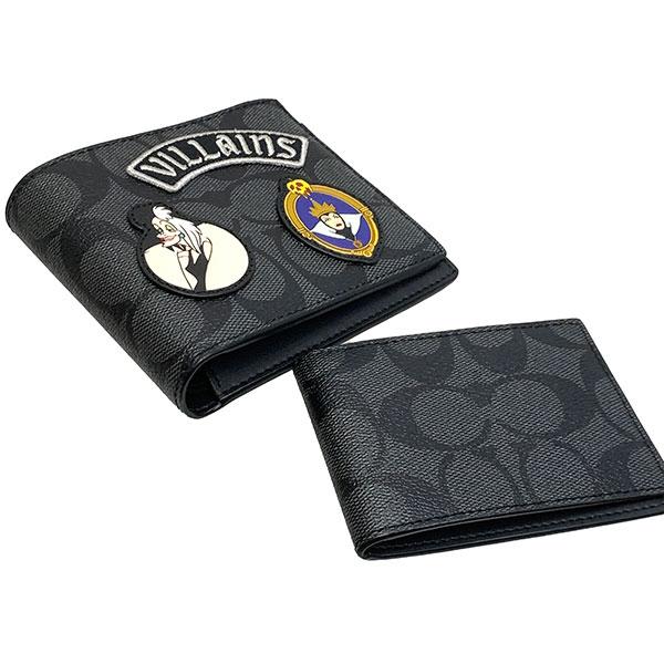 COACH 国内発送 コーチ 財布 メンズ 折り財布 ディズニー×COACH