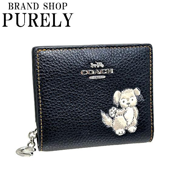 COACH 二つ折り財布 シグネチャー ドッグプリント　犬　ミニウォレット COACH（コーチ） 国内発送 財布 レディース 折り財布 ハッピードッグ
