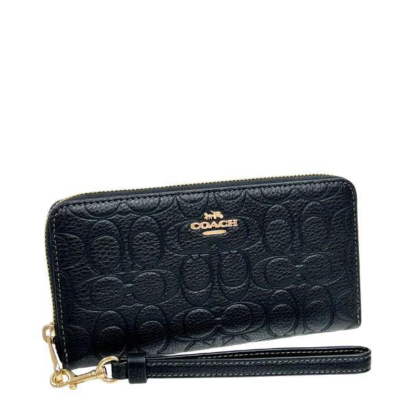 【大人気】コーチ COACH 長財布 レディース シグネチャー コーチ COACH 財布 レディース 長財布 ラウンドファスナー レザー