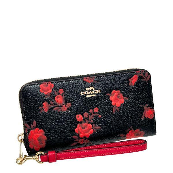 COACH（コーチ） 国内発送 財布 レディース 長財布 レザー フローラル