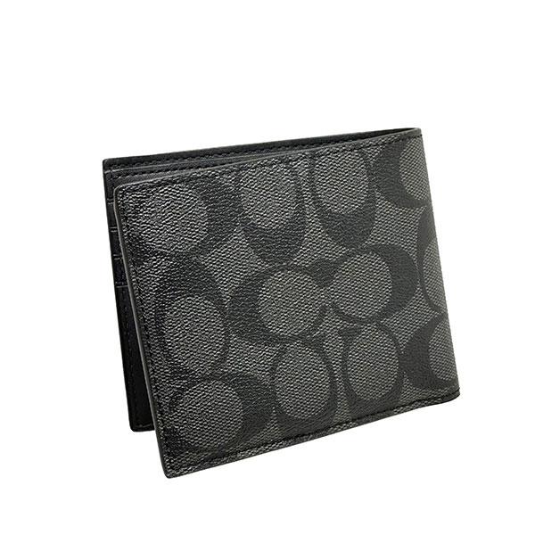 COACH（コーチ） 国内発送 財布 メンズ 折り財布 シグネチャースキー