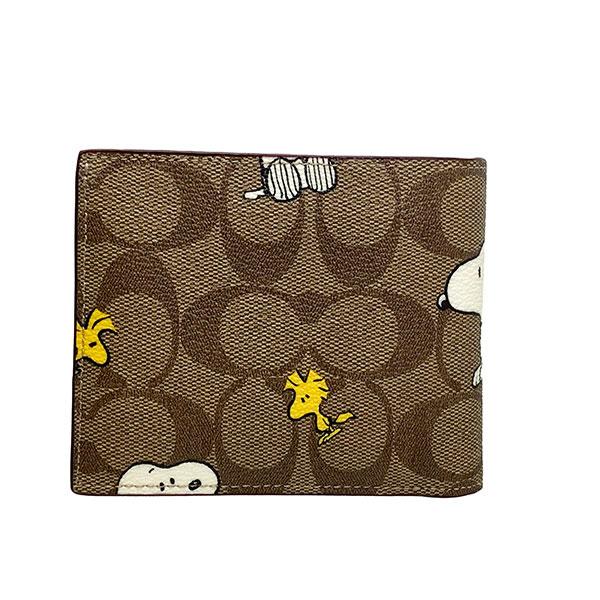 COACH  折り財布　シグネチャー　スヌーピー COACH（コーチ） 国内発送 財布 メンズ 折り財布 シグネチャー