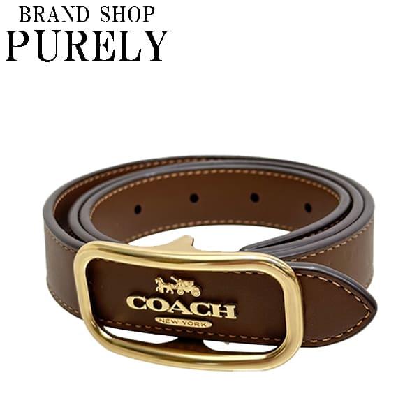 COACH コーチ モーガン レクタングル バックル ベルト ブラック 黒 金 COACH（コーチ） 国内発送 ベルト レディース COACH 25MM モーガン