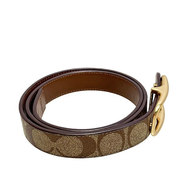 COACH 国内発送 コーチ ベルト レディース 25MM シグネチャー
