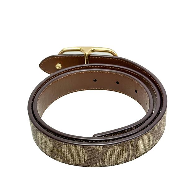 COACH 国内発送 コーチ ベルト レディース 25MM シグネチャー