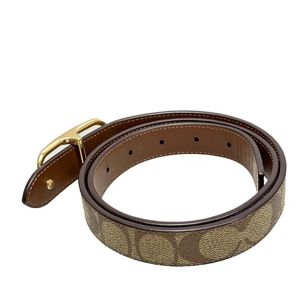 美品　COACH ベルト　モーガンレクタングルバックル レザー COACH 国内発送 コーチ ベルト レディース 25MM モーガン