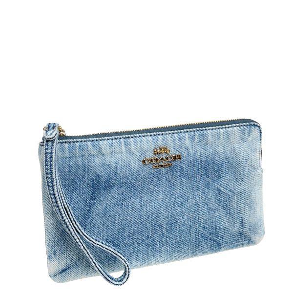 COACH（コーチ） 国内発送 ポーチ レディース 小物入れ ラブド デニム