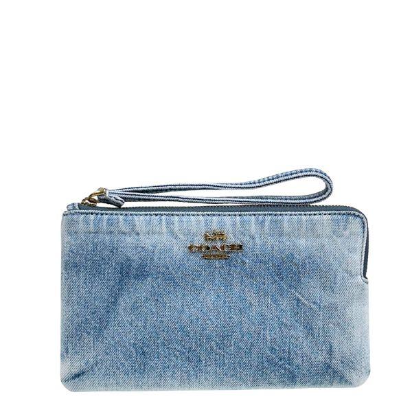 COACH（コーチ） 国内発送 ポーチ レディース 小物入れ ラブド デニム