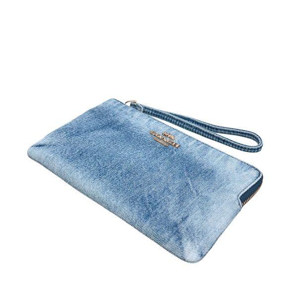 COACH（コーチ） 国内発送 ポーチ レディース 小物入れ ラブド デニム