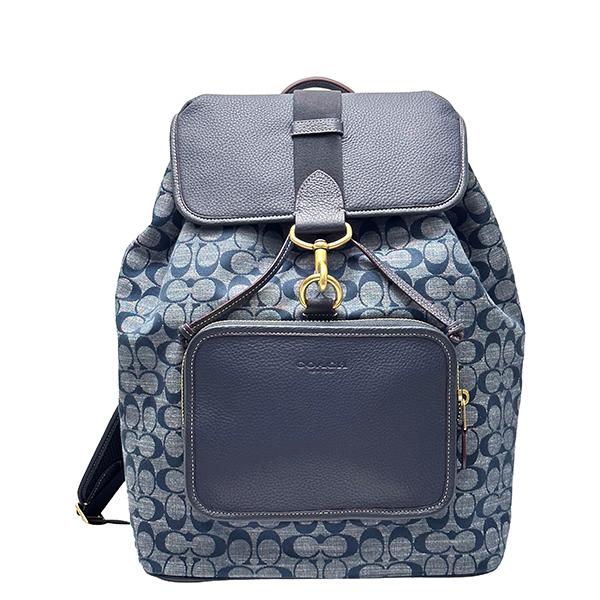 COACH コーチ バッグ メンズ リュック シグネチャー シャンブレー 